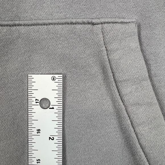 Abercrombie & Fitch Embroidered Brand Hoodie Sweatshirt Men's L Gray A&F - Picture 6 of 10